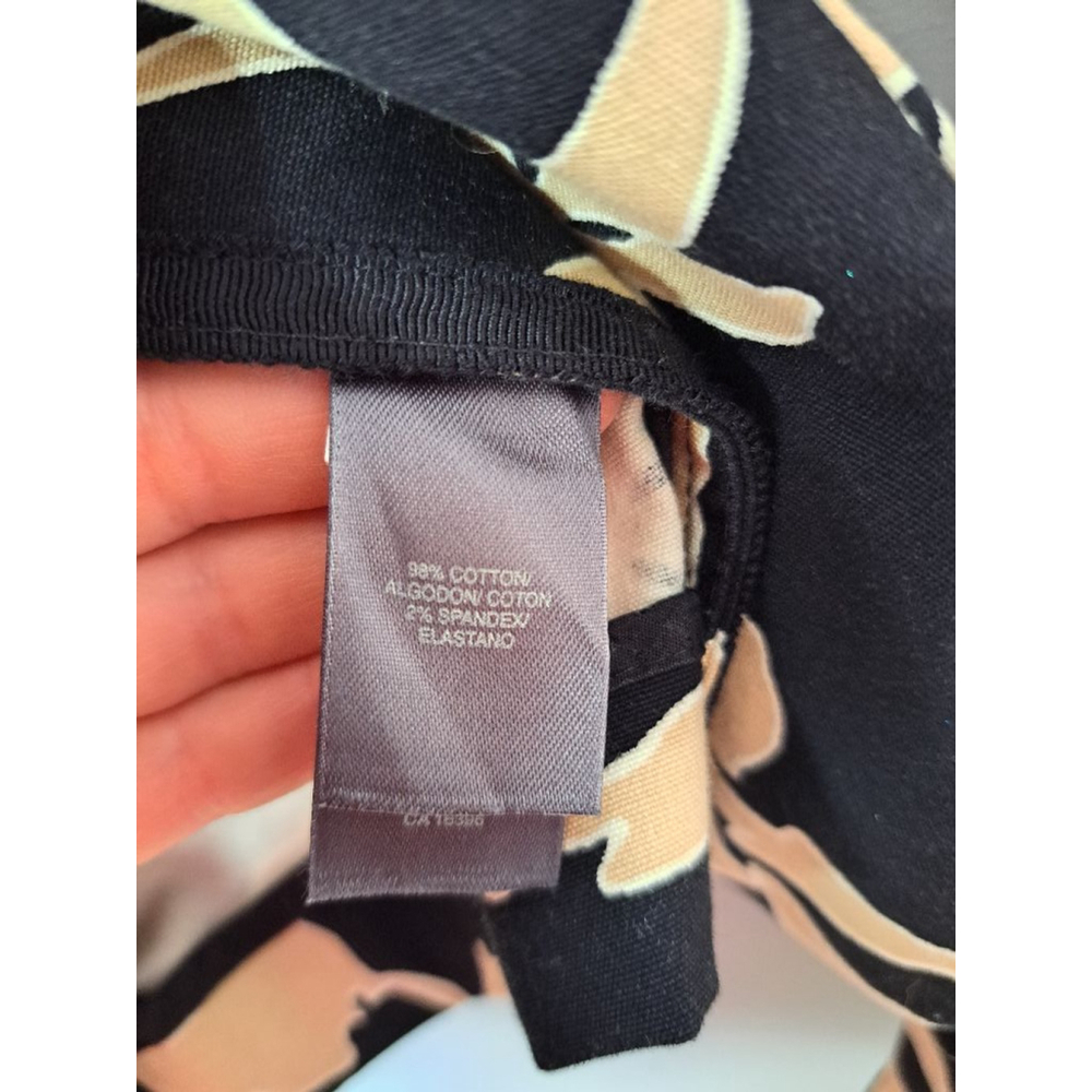 Women's Liz Claiborne Floral Blazer Size 10 Black Beige - Picture 3 of 6